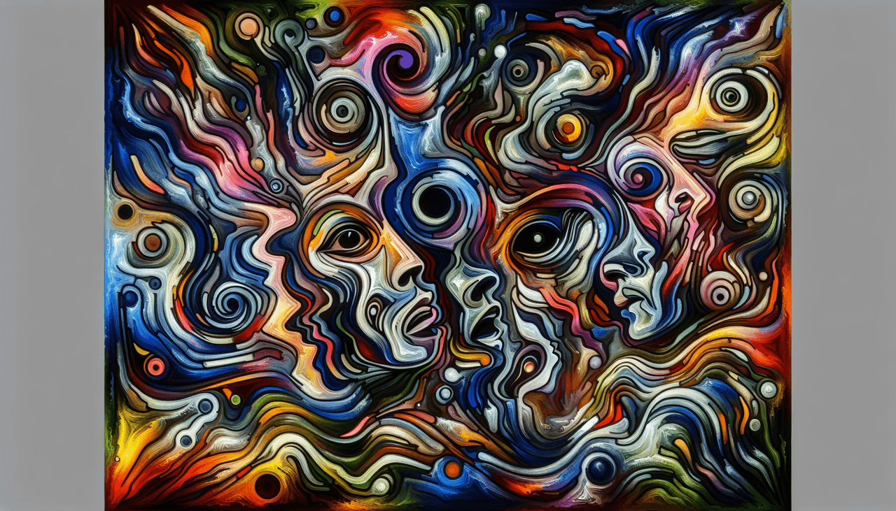 An illustration showing signs of LSD misuse.