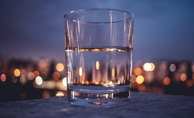 glass, water, reflex