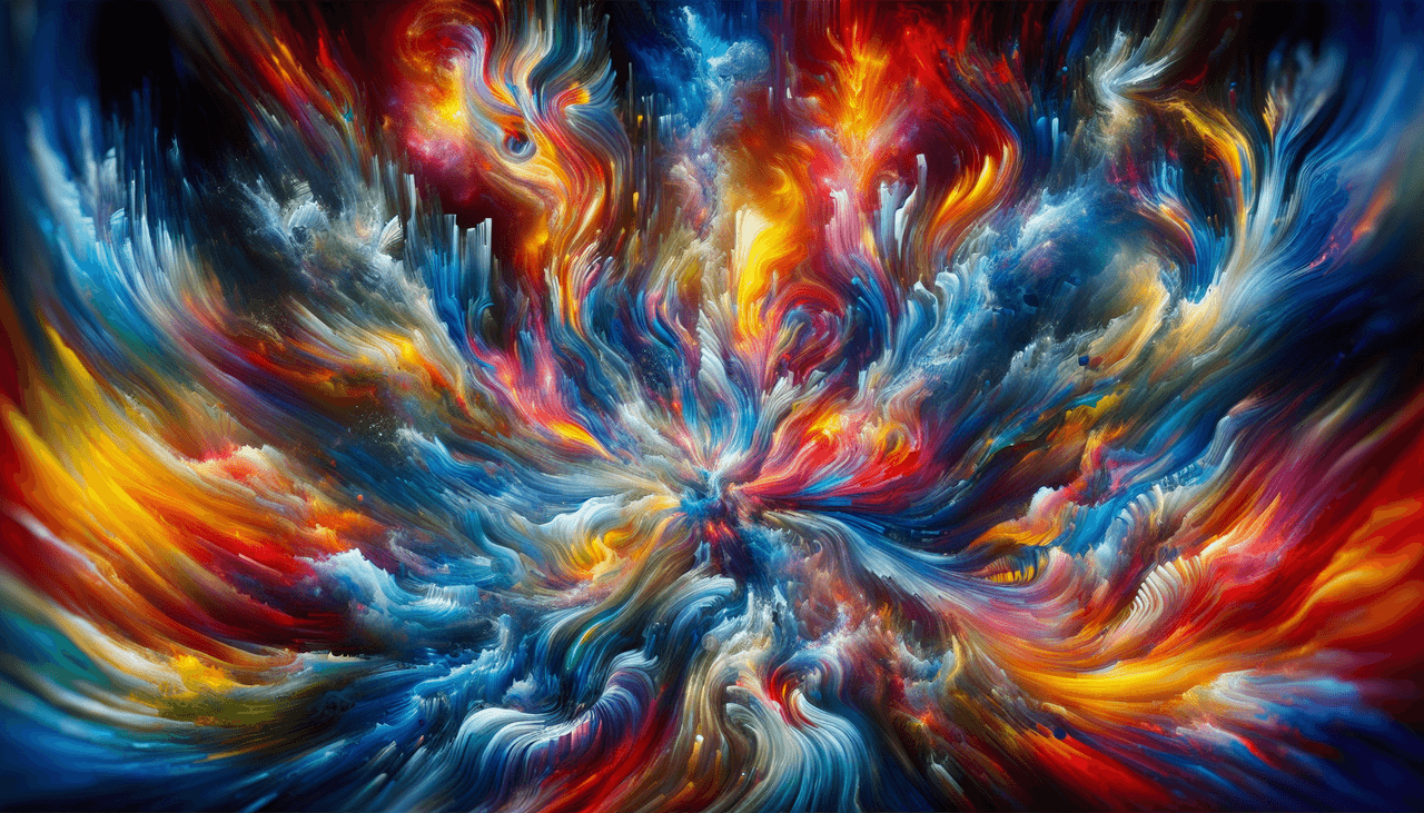 An abstract illustration representing the long-term effects of LSD use.