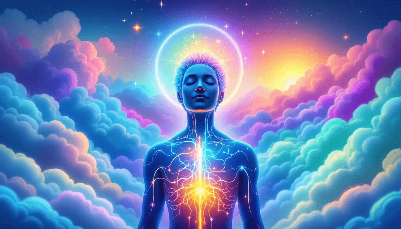 An image depicting a person managing anxiety and depression during detox.