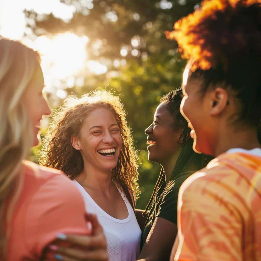 Women participating in a gender-specific rehab program, illustrating community and support in recovery