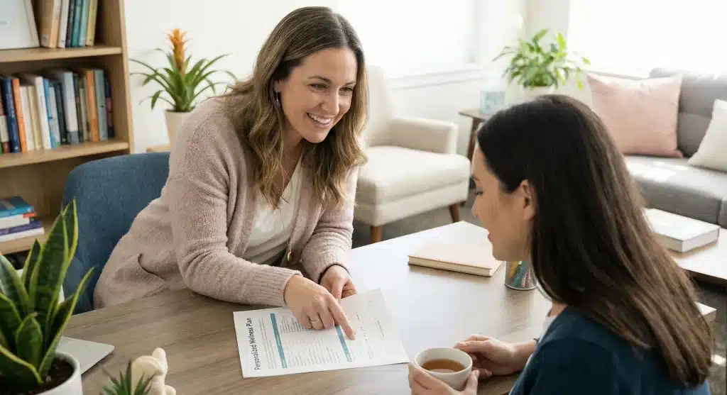 Group therapy session at Sun County Wellness