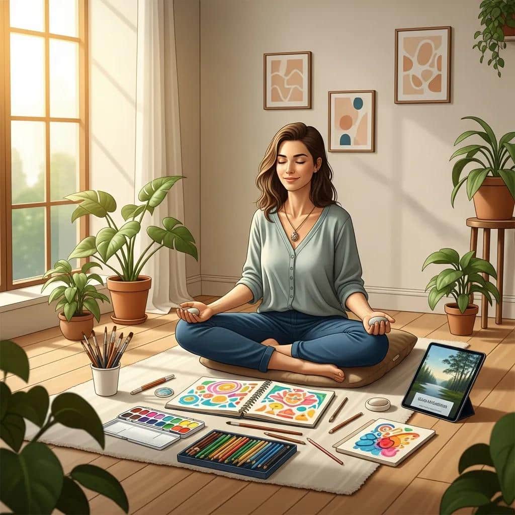 Woman participating in holistic therapy for a mood disorder